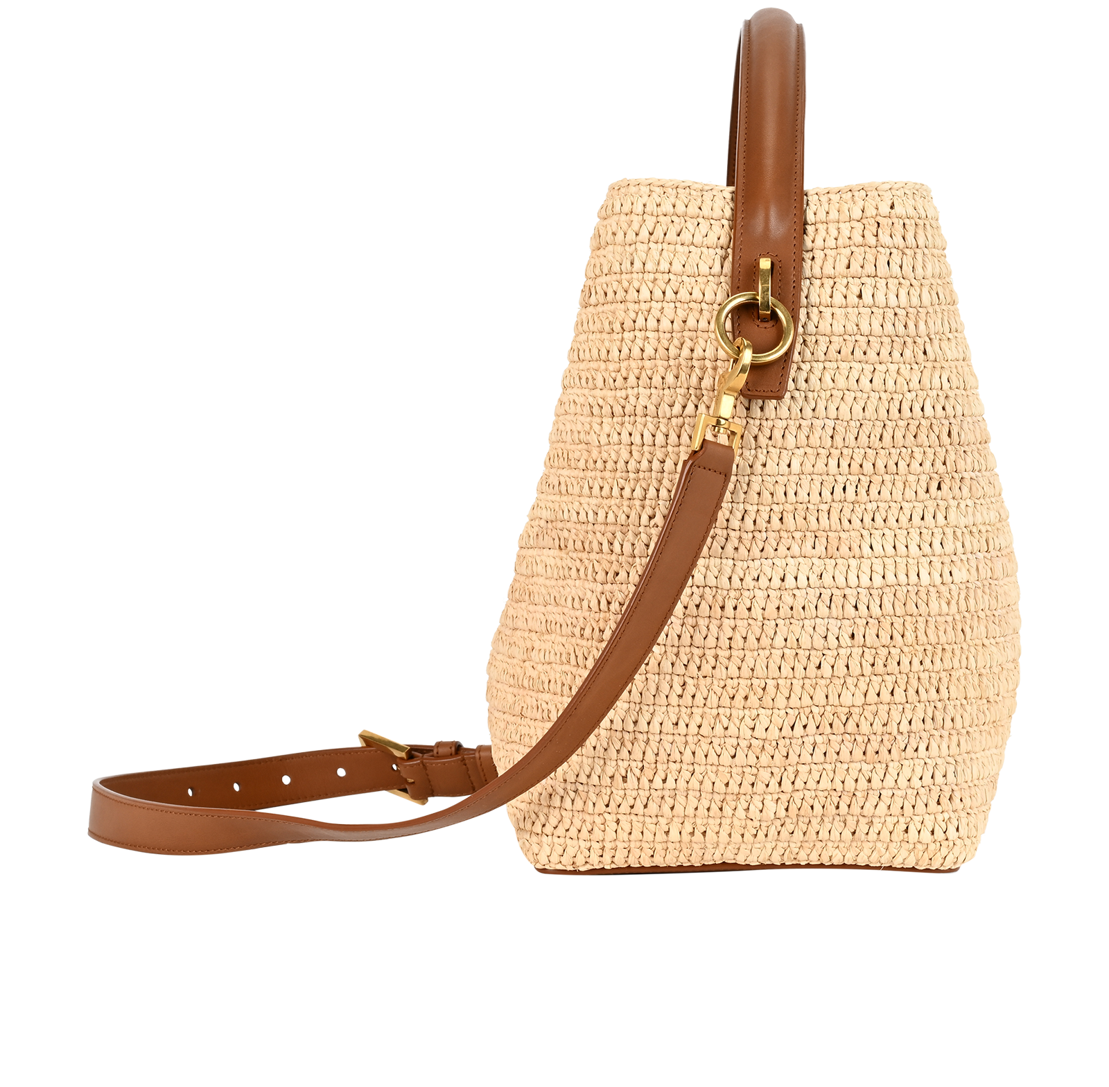 Le 37, &pound;1,500, Handbags, Beige/Brown, Leather/Raffia, Side view